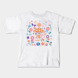 Mushroom House Kids T-Shirt